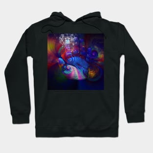 Swirling lines and human palm Hoodie